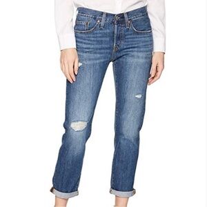 Levi’s 501 T W29 (US 8/9) Taper Women’s Relaxed Jeans Distressed Button Fly